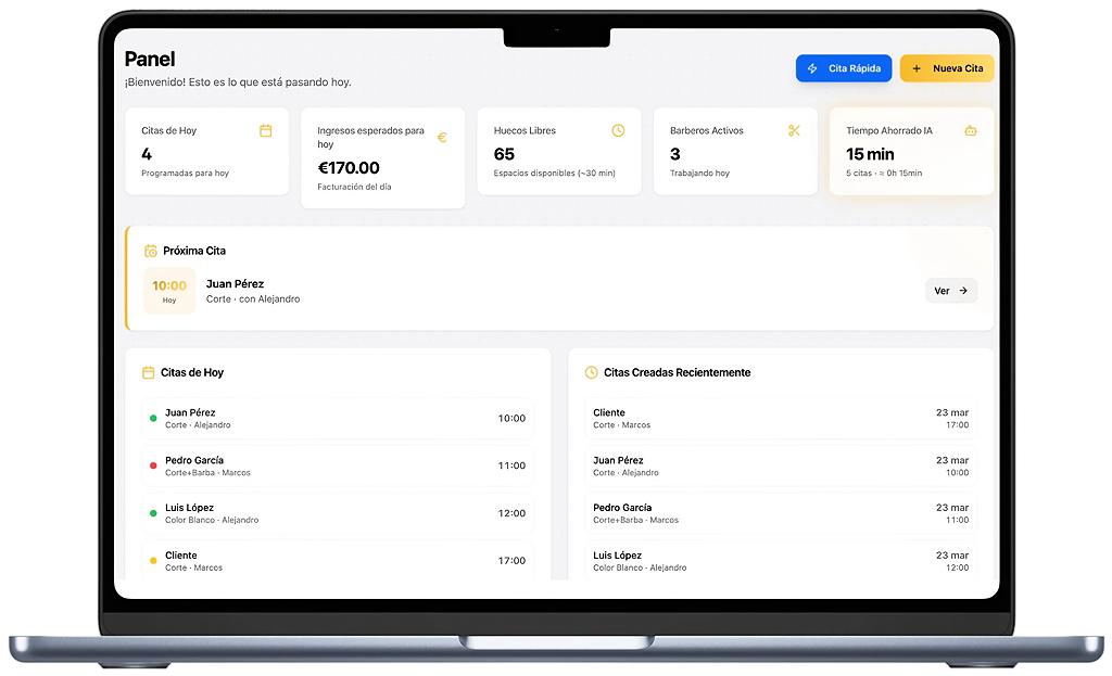 Dashboard del cliente
